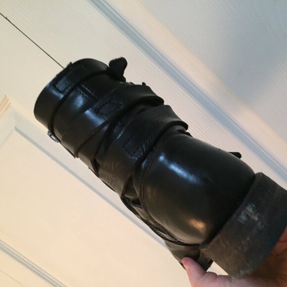 Frye Women’s Veronica Strappy Black Leather Moto Boot Size US 7.5 - Picture 13 of 16